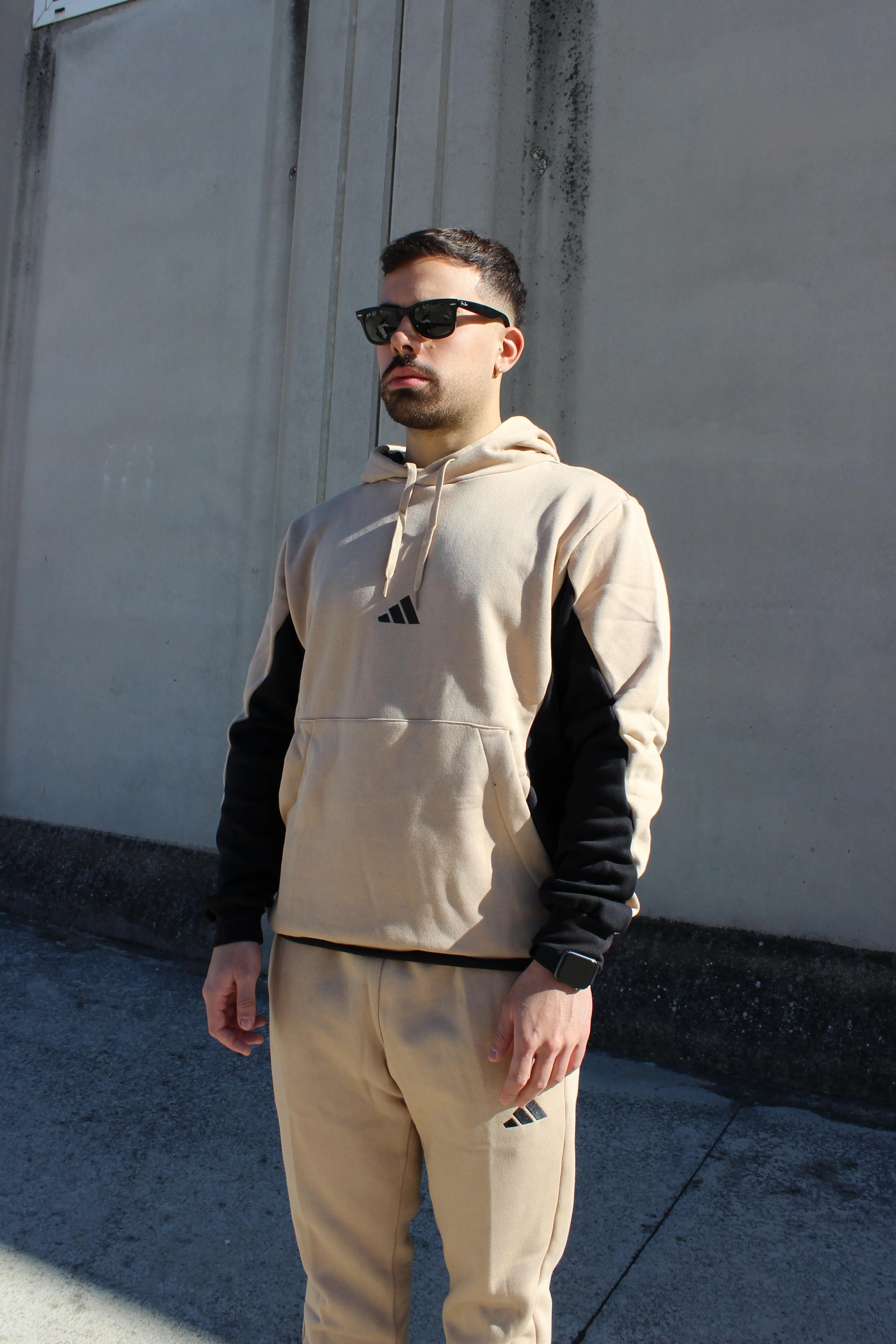 Adidas Tuta da Uomo Fleece Colorblock - Image 3