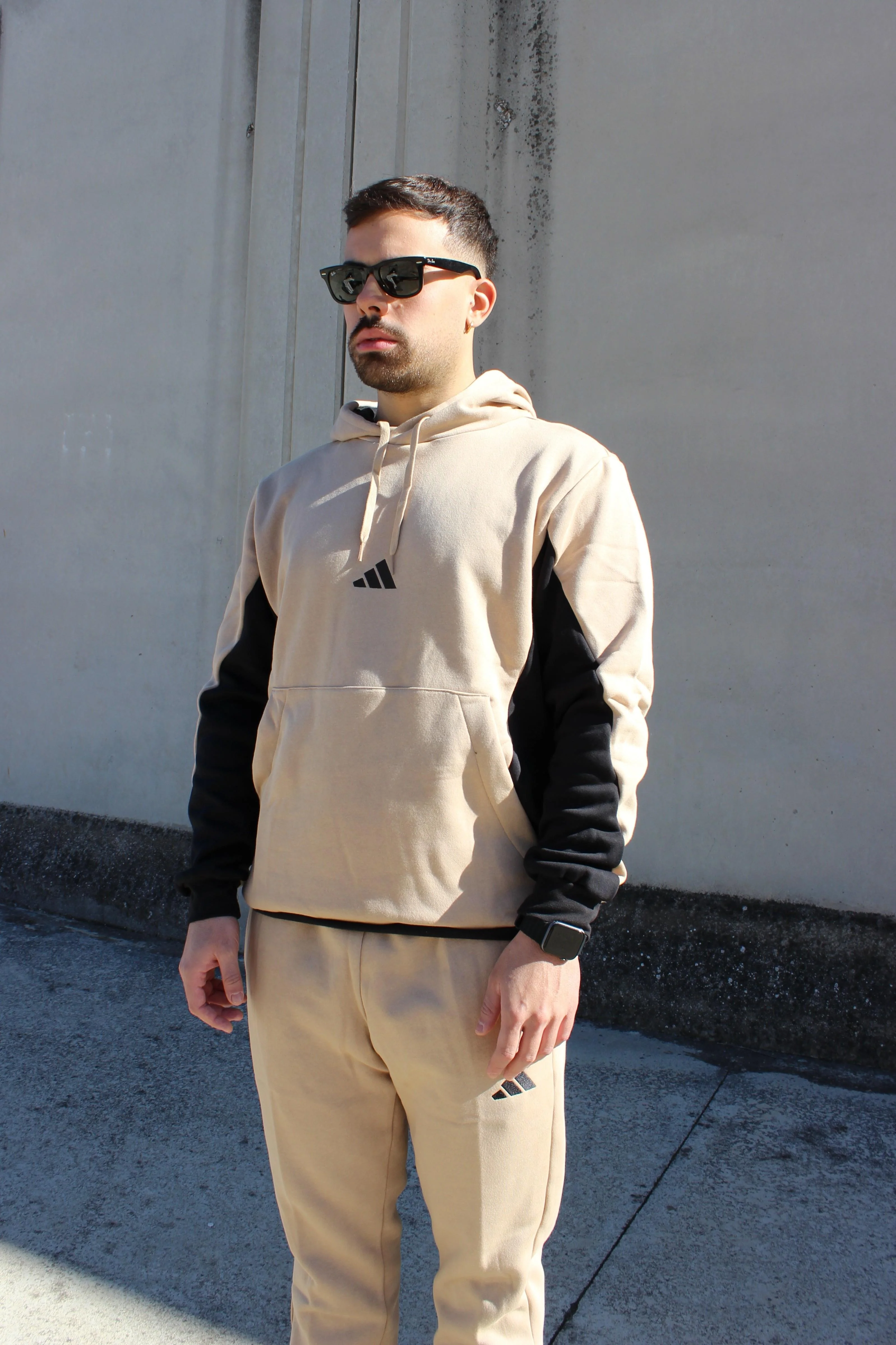 Adidas Tuta da Uomo Fleece Colorblock - Image 4