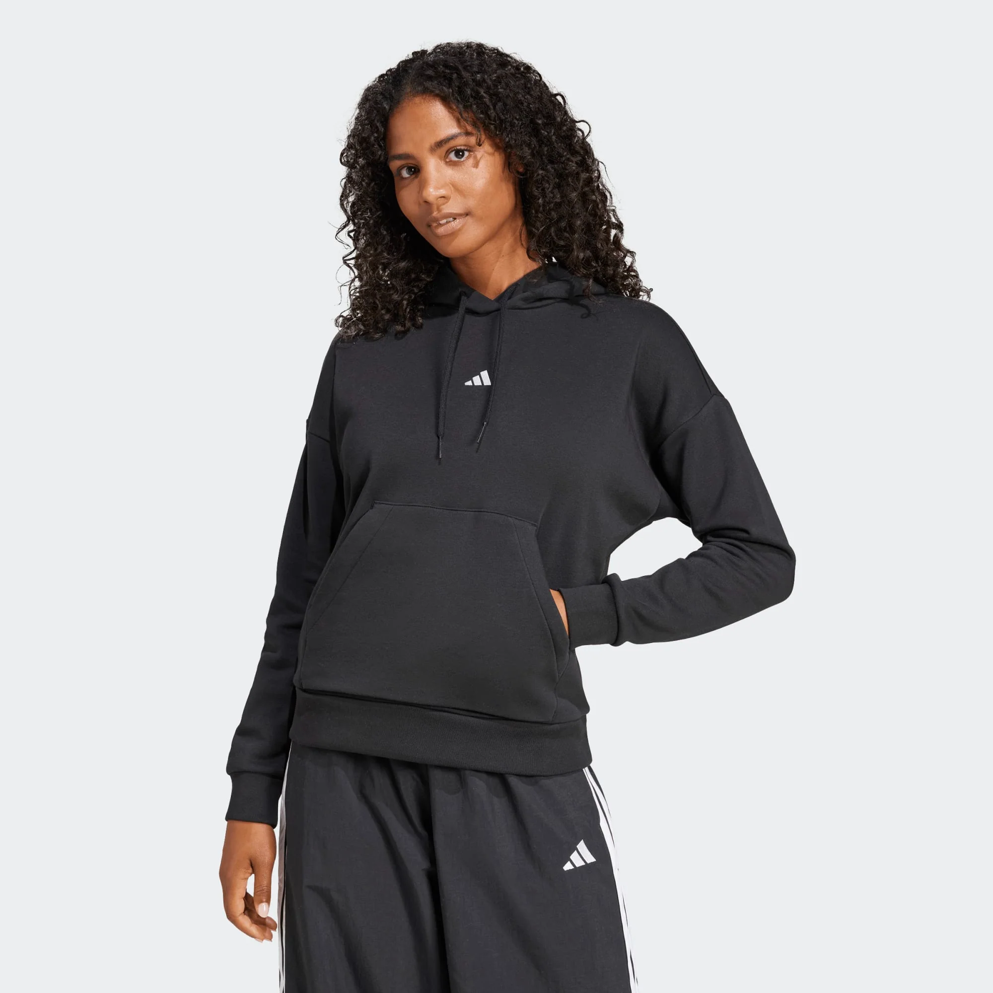 Felpa Con Cappuccio Essentials Small Logo Feel Cozy