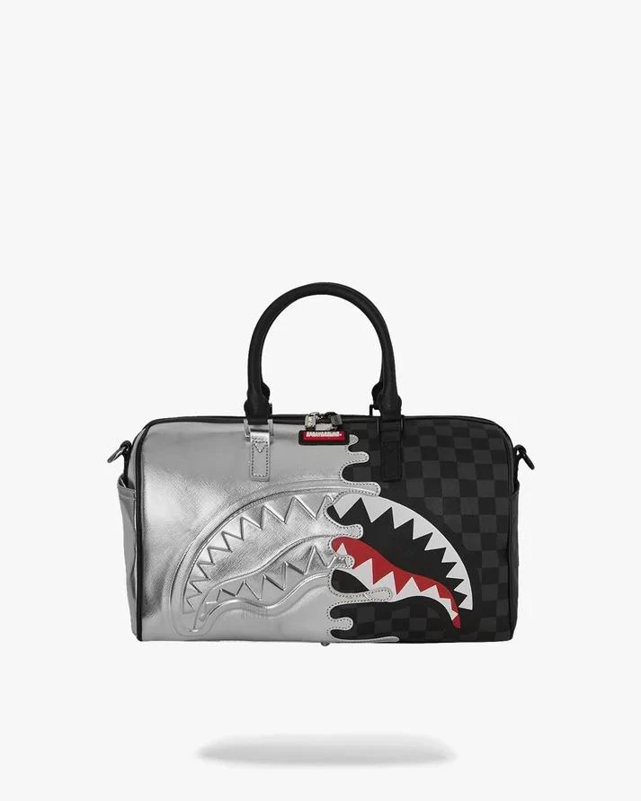 Silver Side Drip Black Check Mini