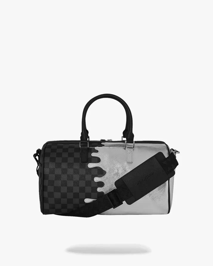 Silver Side Drip Black Check Mini - Image 5