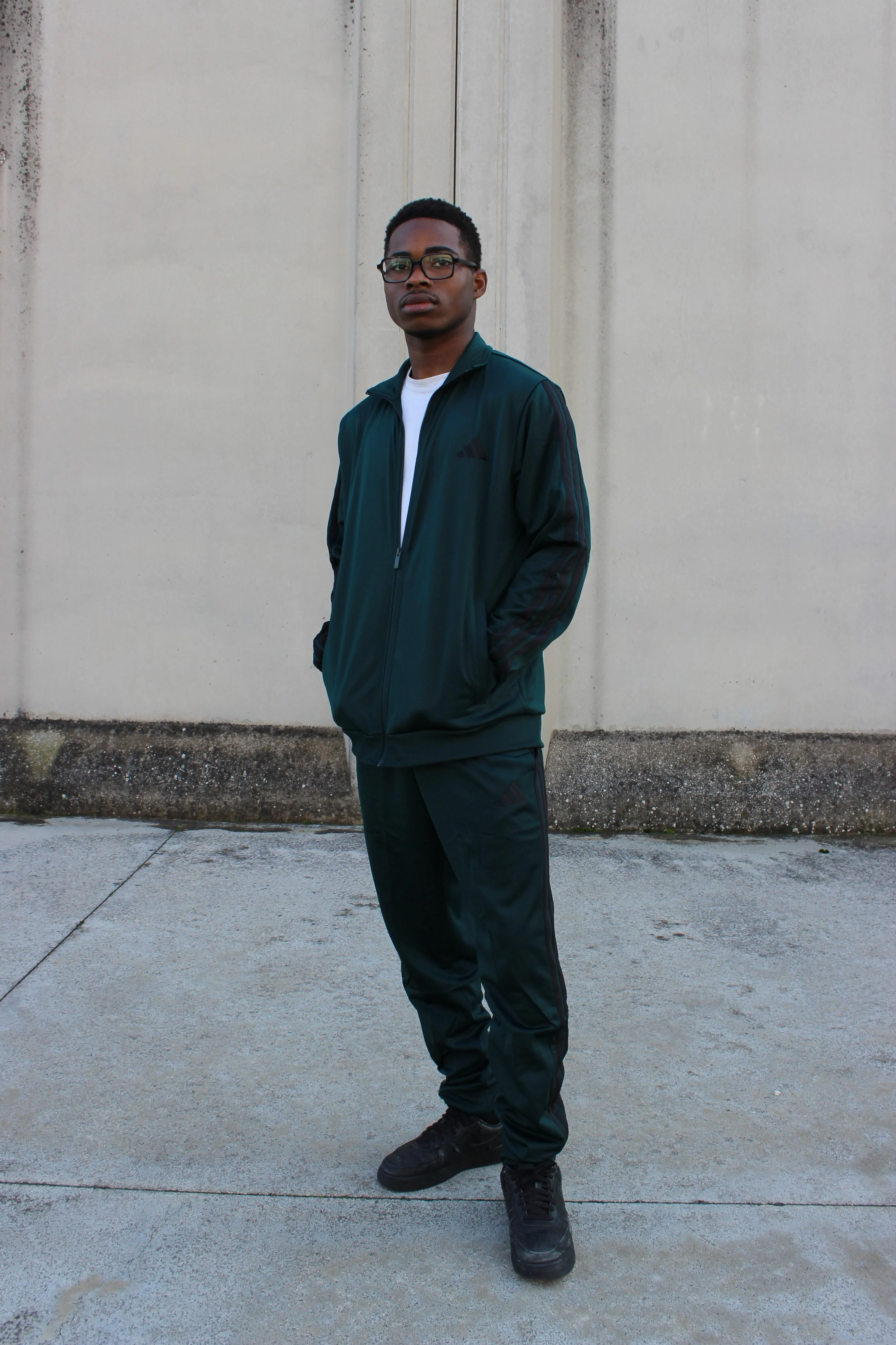 Tuta Sportiva Basic 3 Strisce Tricot Track Suit